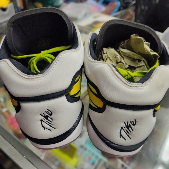 Nike Air Zoom G.T. Hustle 2 Men's Size 10.5 Yellow Athletic Gym Basketball Shoes - Picture 6 of 9